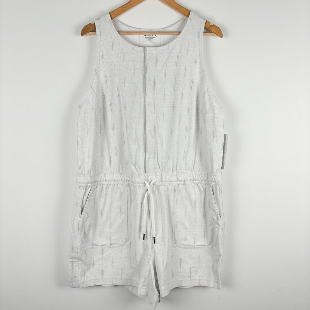 NWT Athleta Farallon Printed Romper White Size 1X - Picture 5 of 11